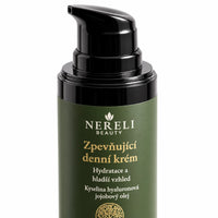 Denní krém proti vráskám, 50 ml – detail obalu a etikety na bílém pozadí