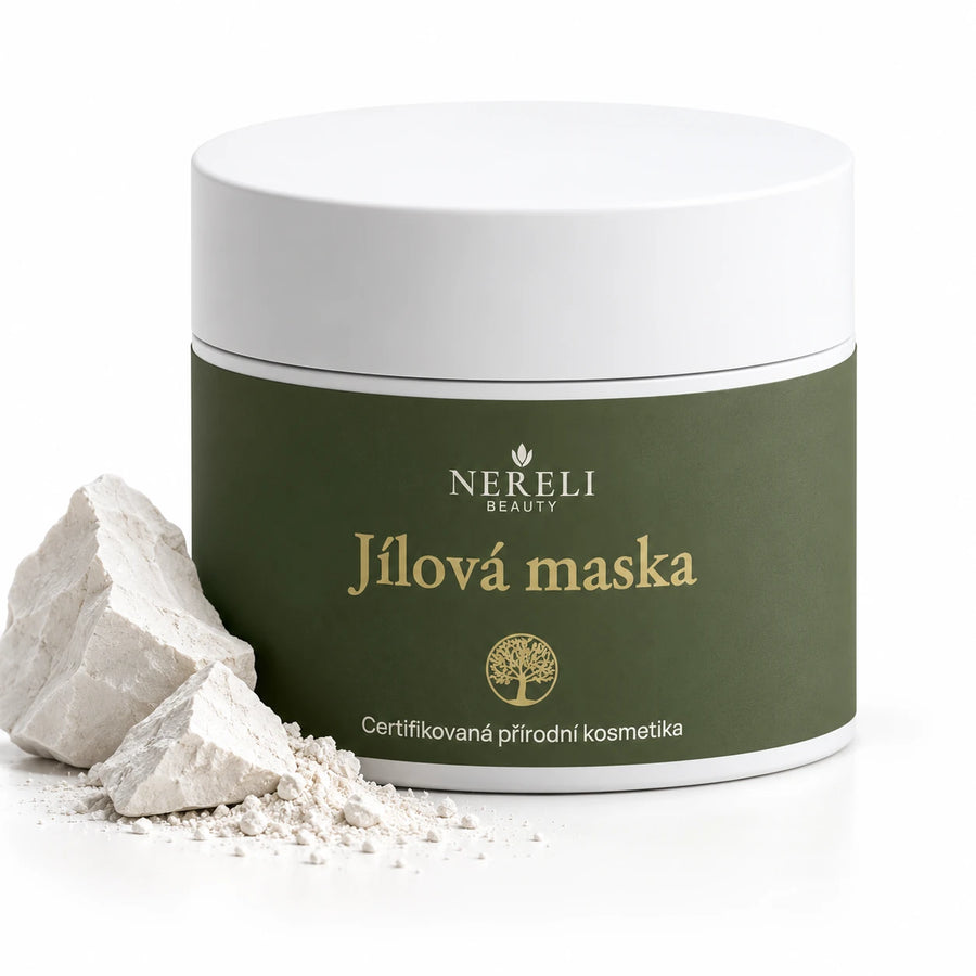 Jílová pleťová maska na póry a černé tečky, 90 ml