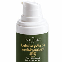 Lokální péče na pupínky, 15 ml – detail obalu a etikety na bílém pozadí