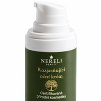 Oční krém na kruhy pod očima, 15 ml – detail obalu a etikety na bílém pozadí