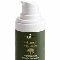 Oční krém s kyselinou hyaluronovou, 15 ml – detail obalu a etikety na bílém pozadí