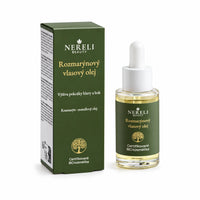 Rozmarýnový olej na vlasy a pokožku hlavy NERELI, 30 ml – produktový záběr 01 na bílém pozadí