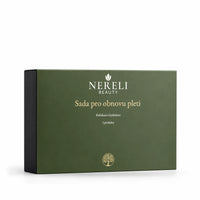 Sada pro exfoliaci a hydratovaný vzhled pleti NERELI, 3 produkty – produktový záběr 01 na bílém pozadí