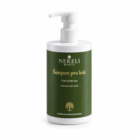 Šampon pro lesk vlasů s vůní vetiveru NERELI, 400 ml – produktový záběr 01 na bílém pozadí